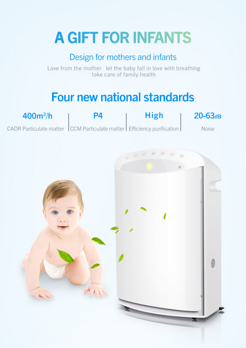 New Air Purifier With Ture Hepa Filter For Babyroom YDKJ400F-S52022