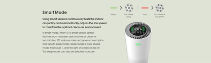 Household Indoor Air Purifier With true hepa Active Carbon Filter Designed for allergy sufferers-YD600F-T012022