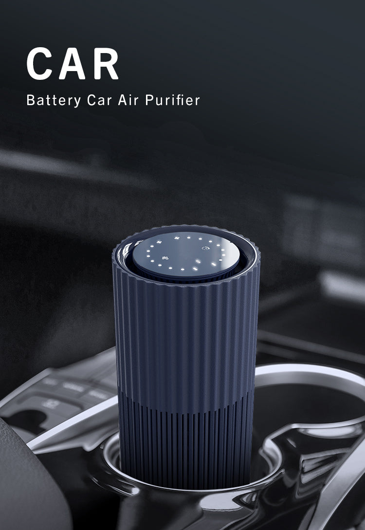 Li-polymer Battery Car Air Purifier Portable USB H13Ture Hepa Filter Car Air Cleaner YDAGS-P032022