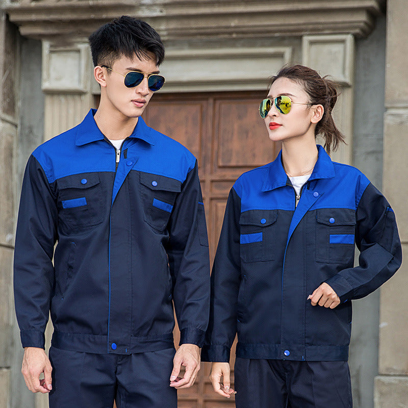 Long-Sleeved Overalls Suits Auto Repair Suits Labor Insurance Suits for Spring and Summer