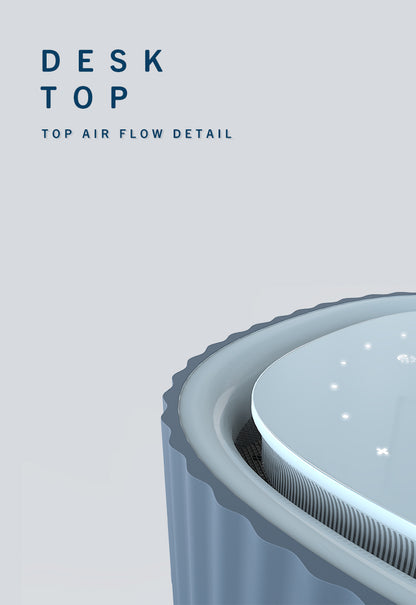 Quadrate Portable Desktop Air Purifier for Babyroom with H13 True HEPA Filter YDKJ150-D08-32022