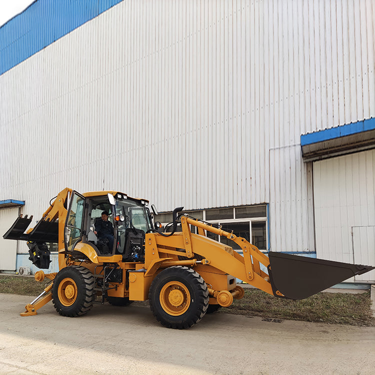 Front End Loader with Backhoe Wheel Loader Railway Machinery Tractor Loade 92KW