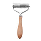 Pet Dog Comb Solid Wood Knots Remove Floating Hair Suitable For Medium And Large Cats