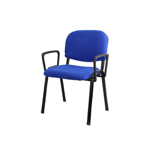 fabric stacking church chair with arms