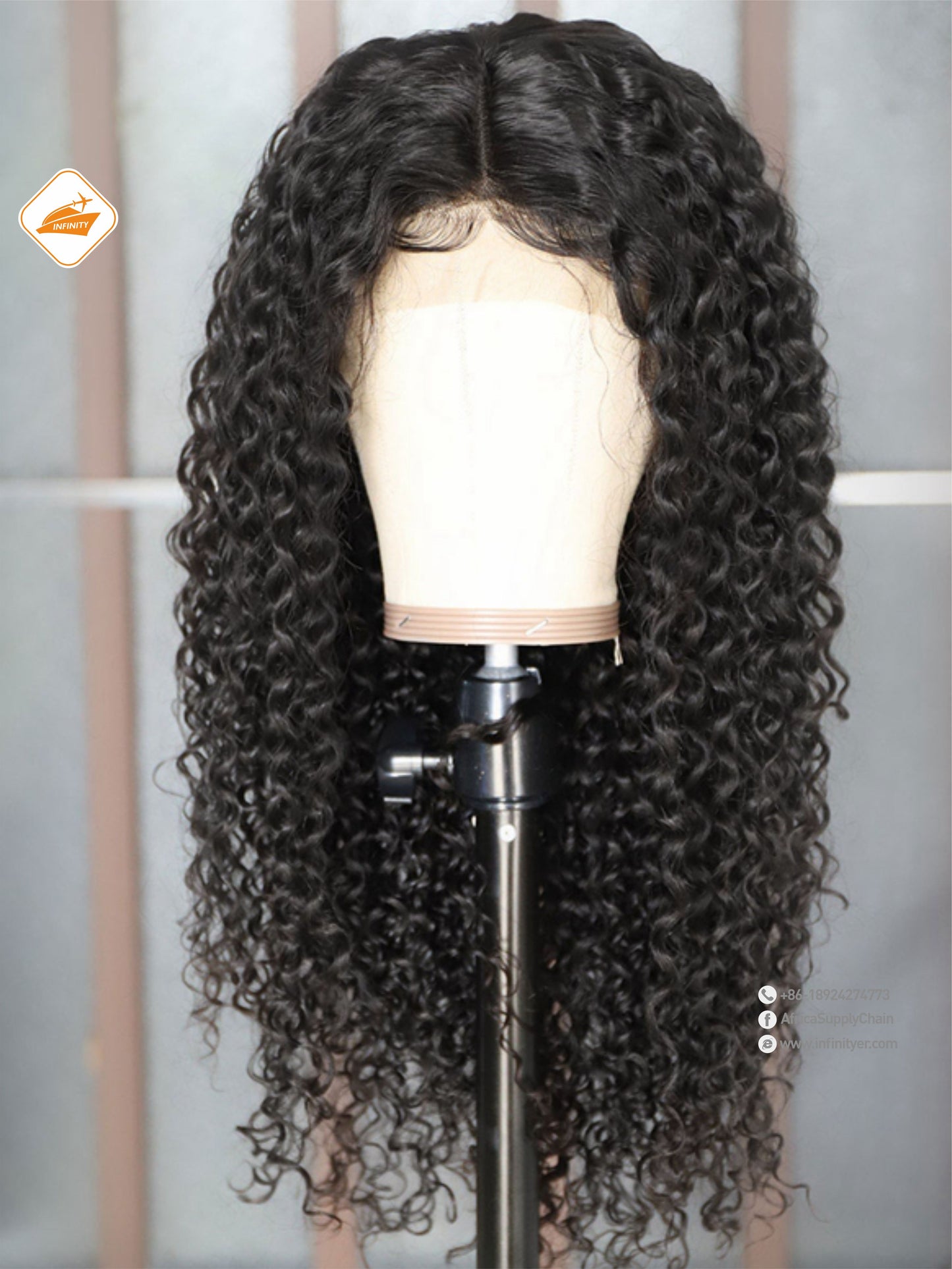 lace wig 13*4  自然色  curly