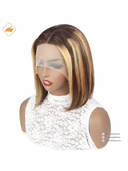 lace wig 13*4  P色 bob