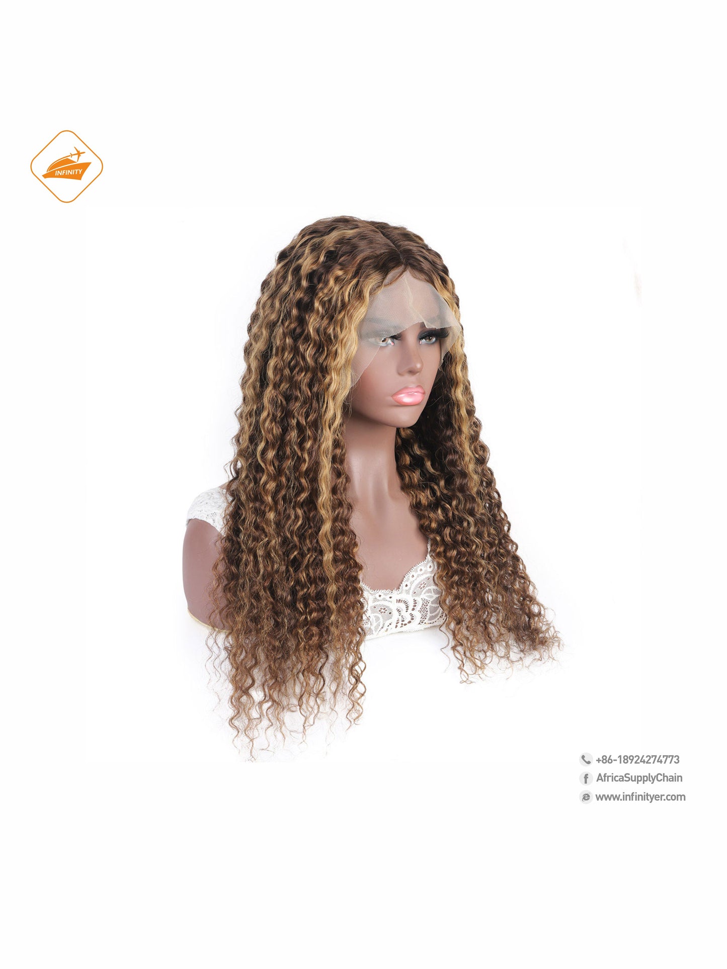 lace wig 13*4  P色 curly