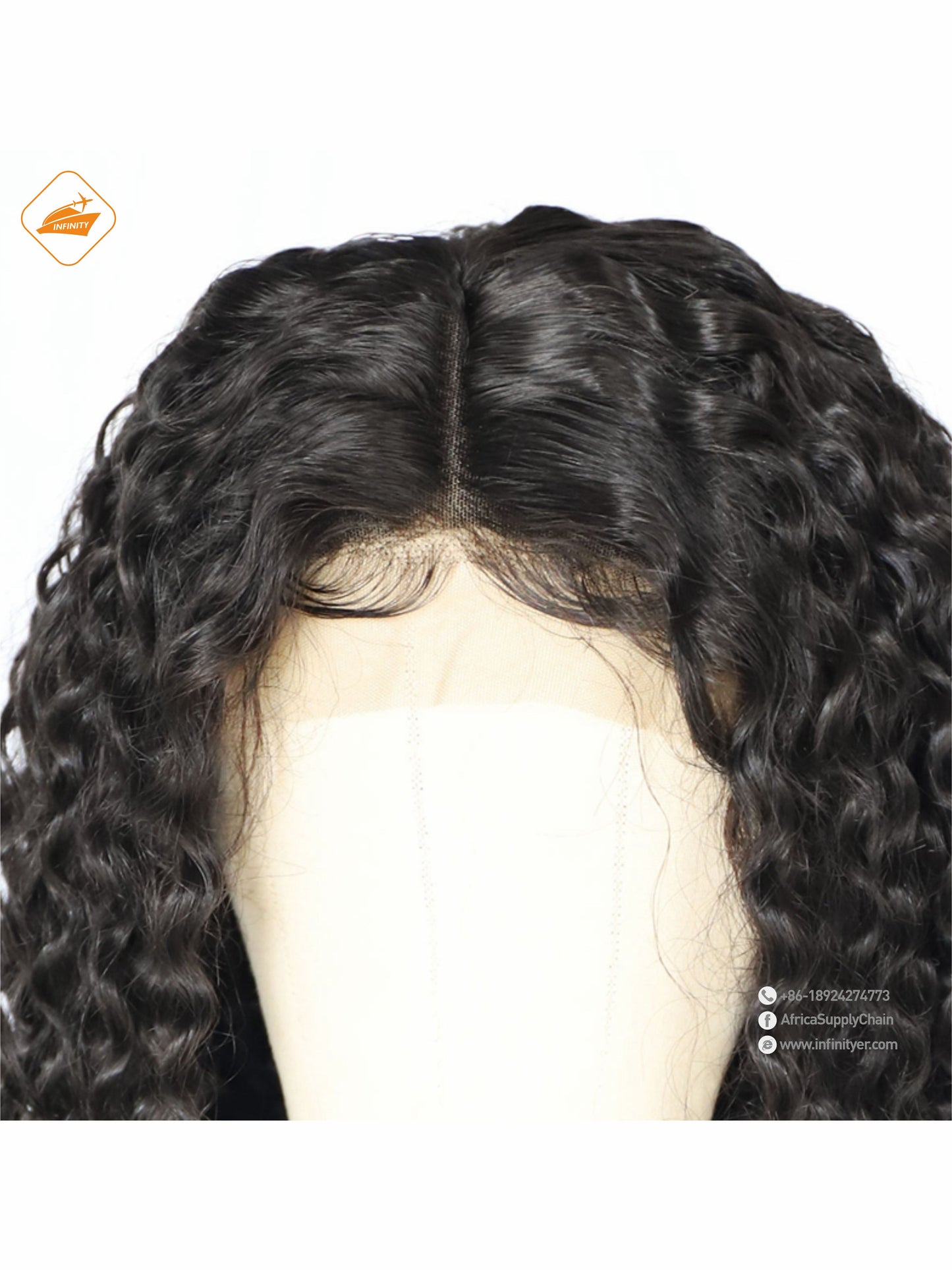 lace wig 13*4  自然色  curly