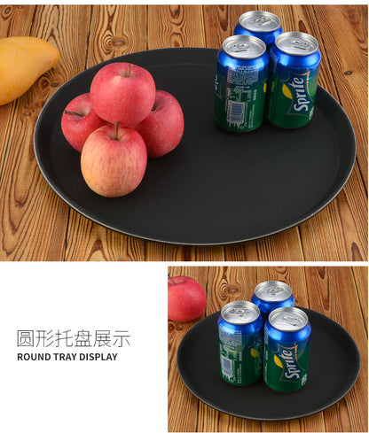 Non-slip tempered tray