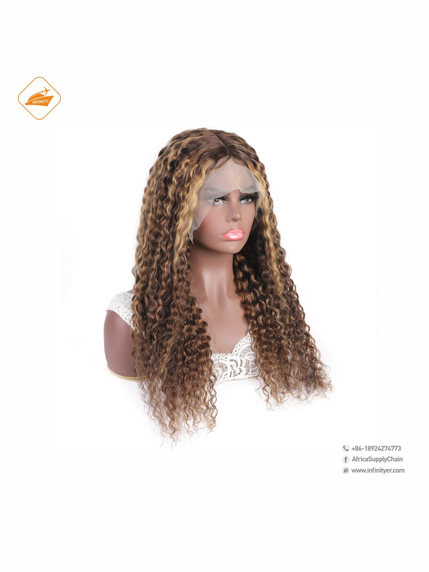 lace wig 13*4  P色 curly