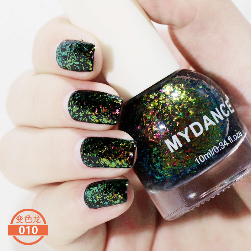 Starry Chameleon Nail Polish Color Changing Nail Art