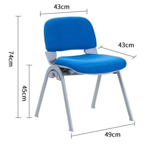 Standard  School Writing Room Furniture Single Chair with Plastic Pad