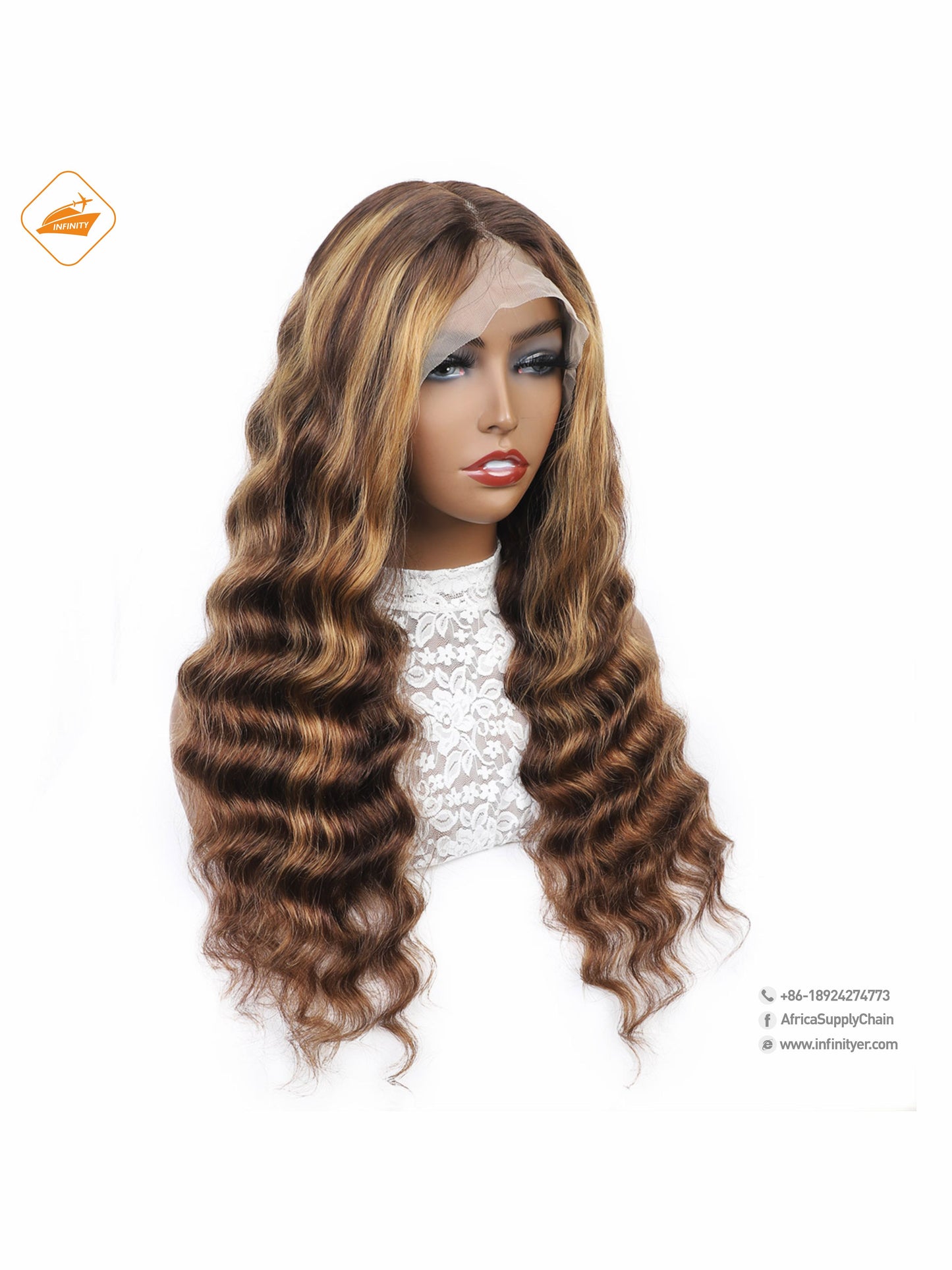 lace wig 13*4  P色loose deep