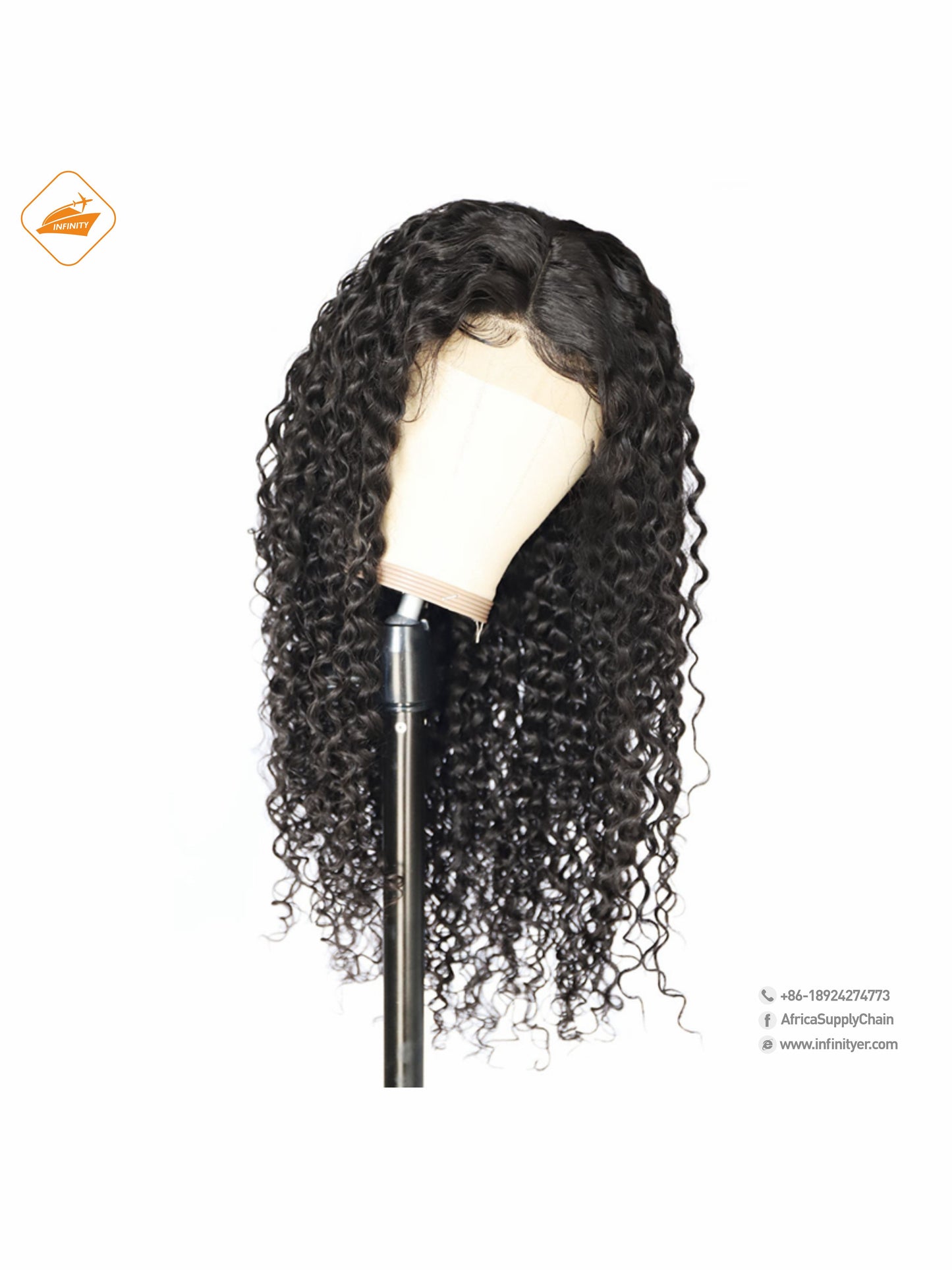 lace wig 13*4  自然色  curly