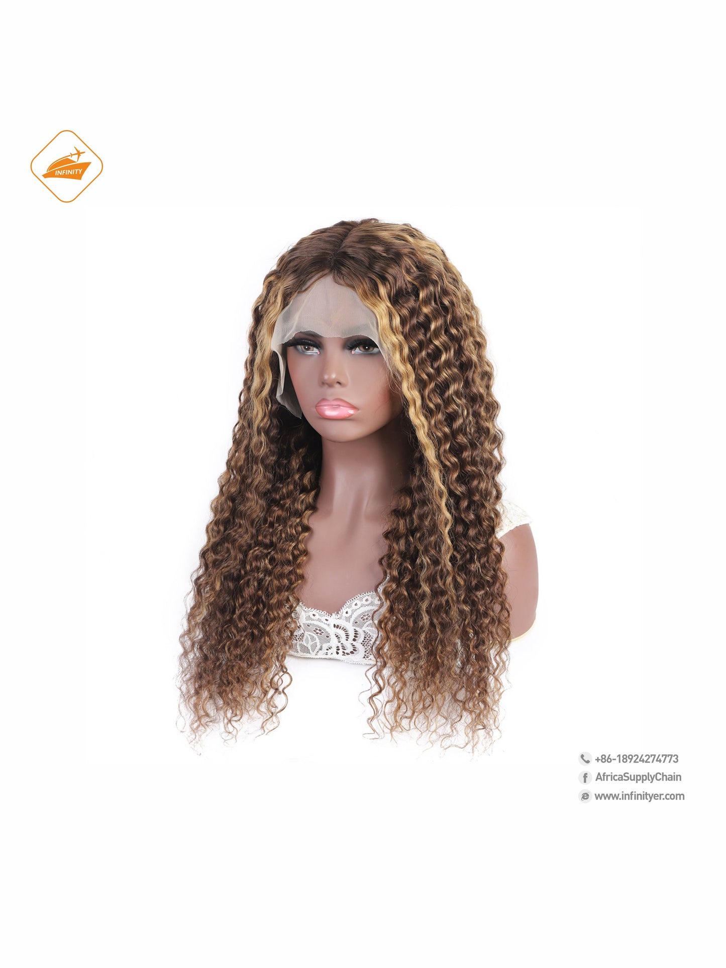 lace wig 13*4  P色 curly