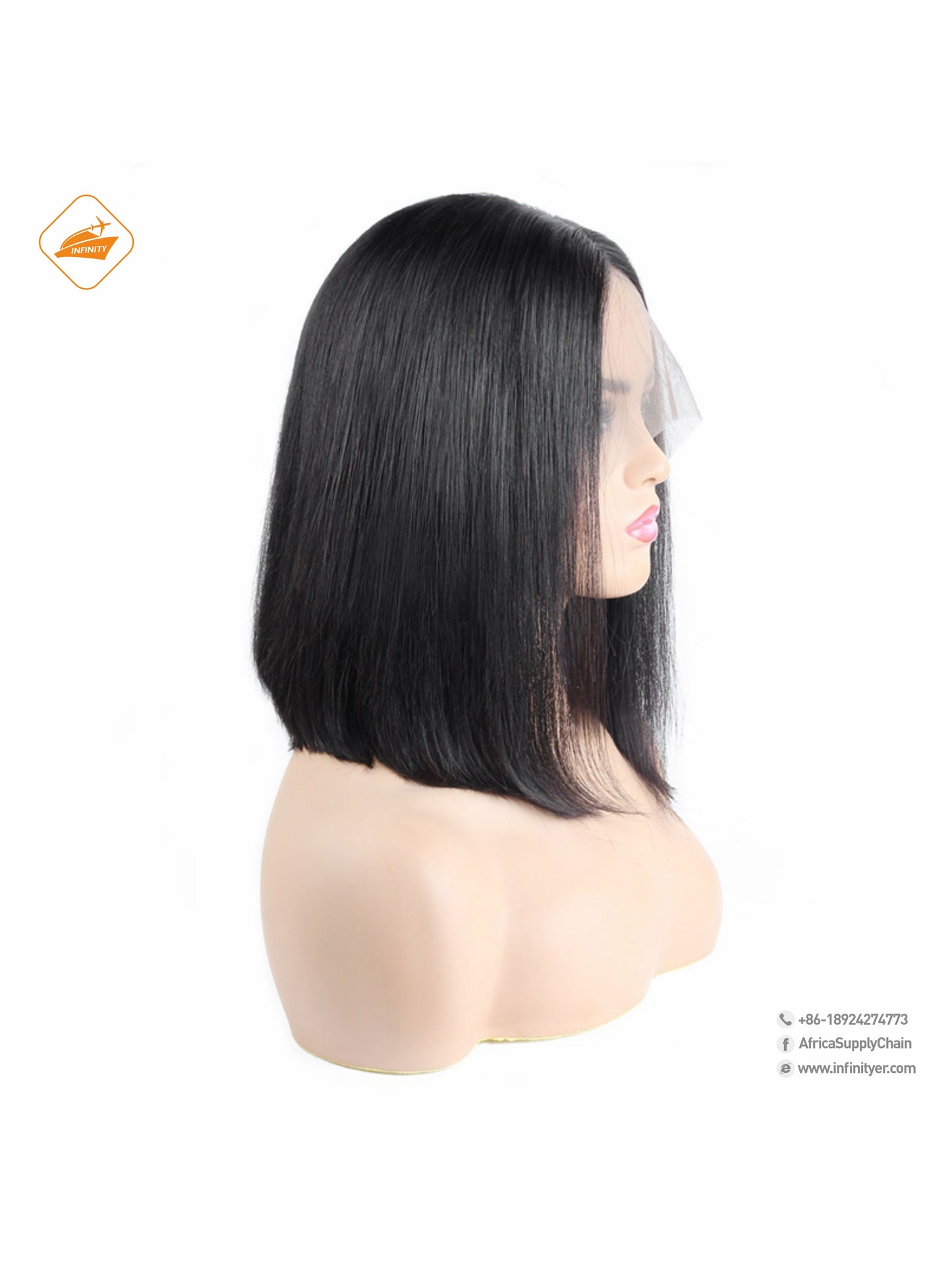 Straight Short Bob 13x4 Lace Front Human Hair Wig