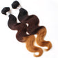 Ombre 3tone Brazilian Hair 10-24 inch 10A Remy Hair Natural color Extension Bundle