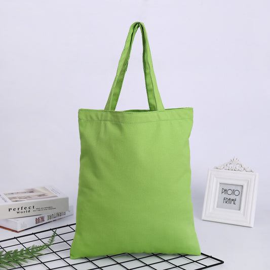 Canvas Green Bags Polyester Cotton Canvas Tote Bag with Rope 34×39cm