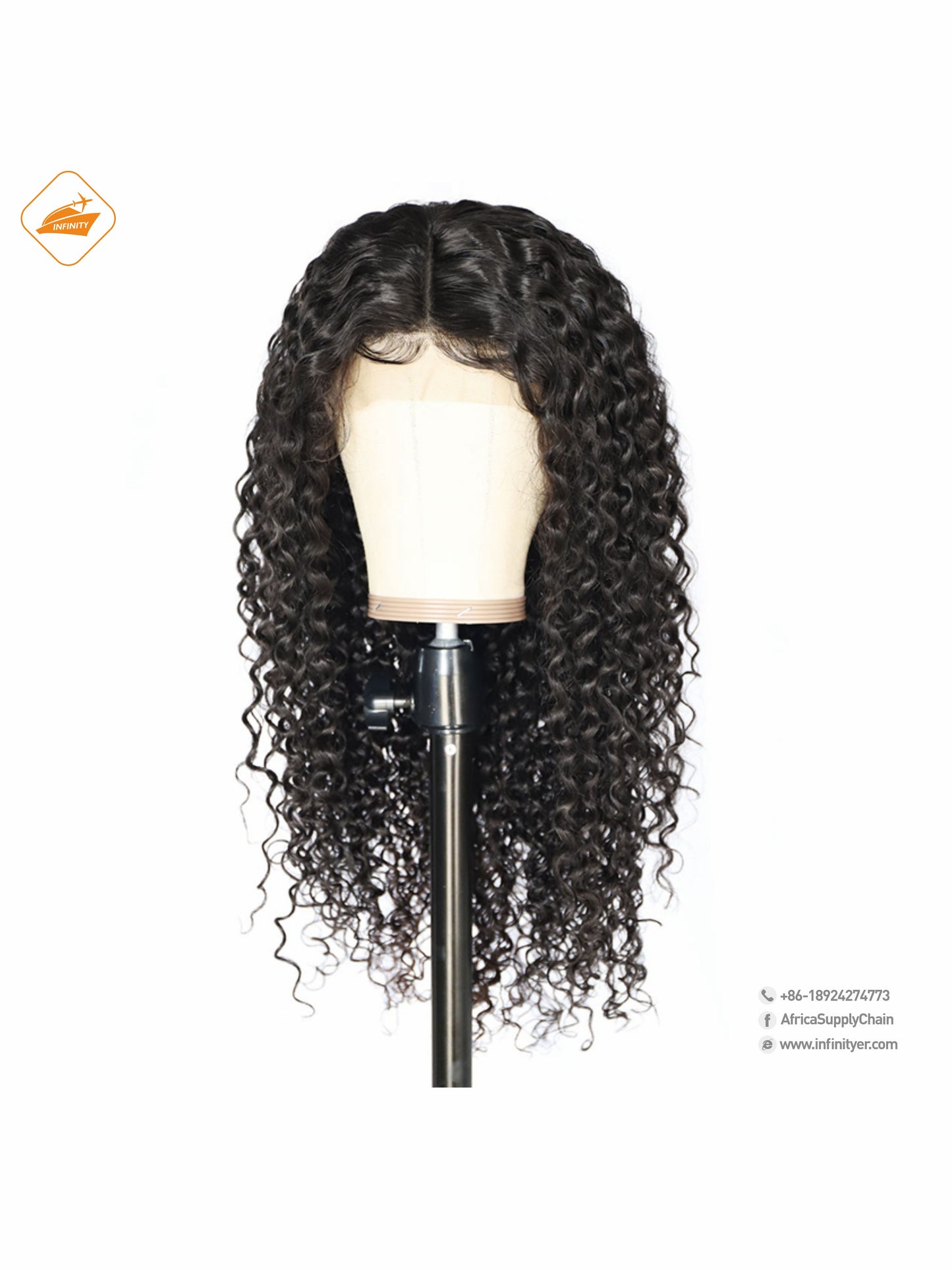 lace wig 13*4  自然色  curly