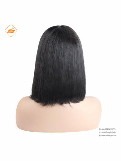 Straight Short Bob 13x4 Lace Front Human Hair Wig