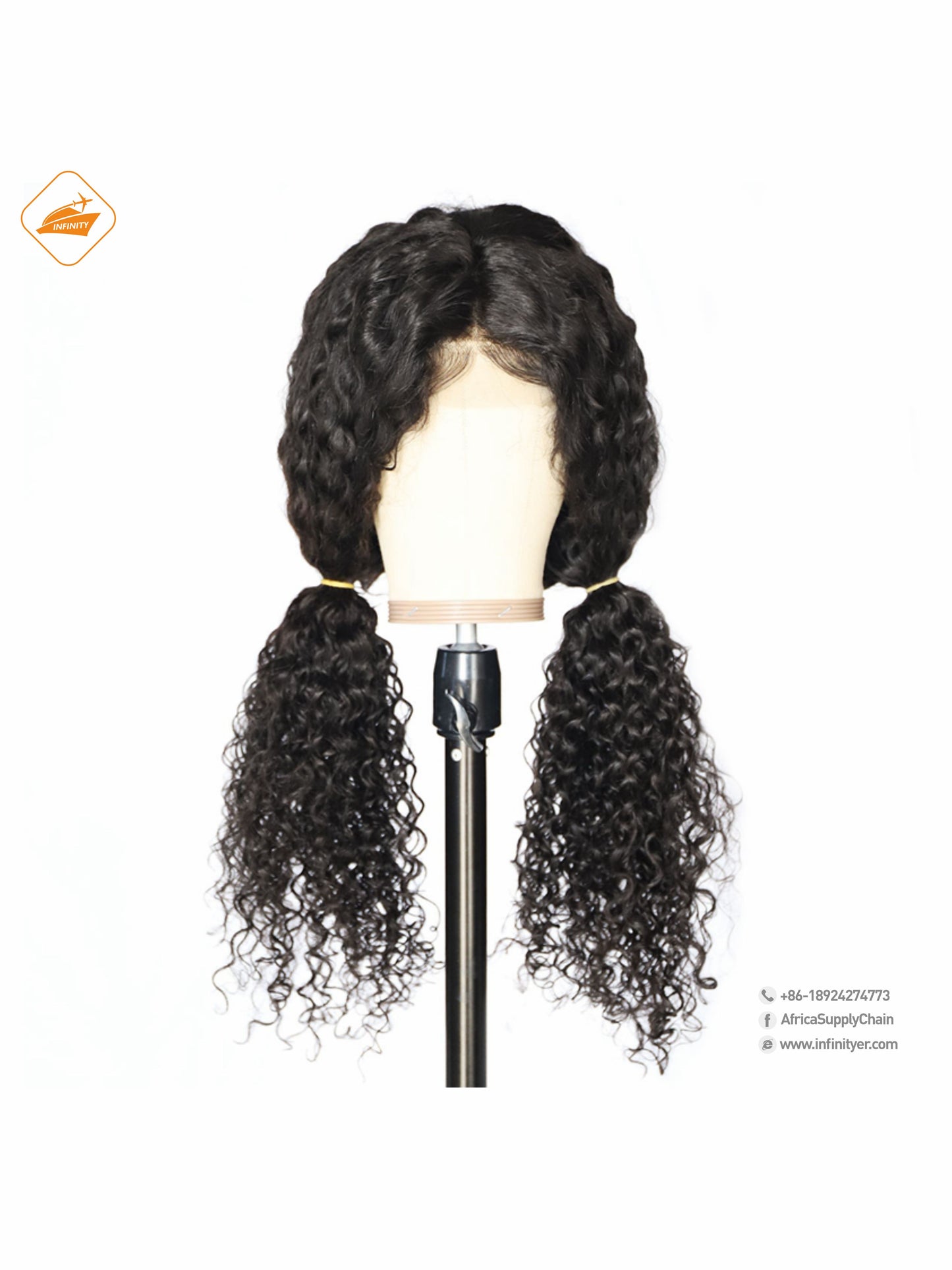 lace wig 13*4  自然色  curly