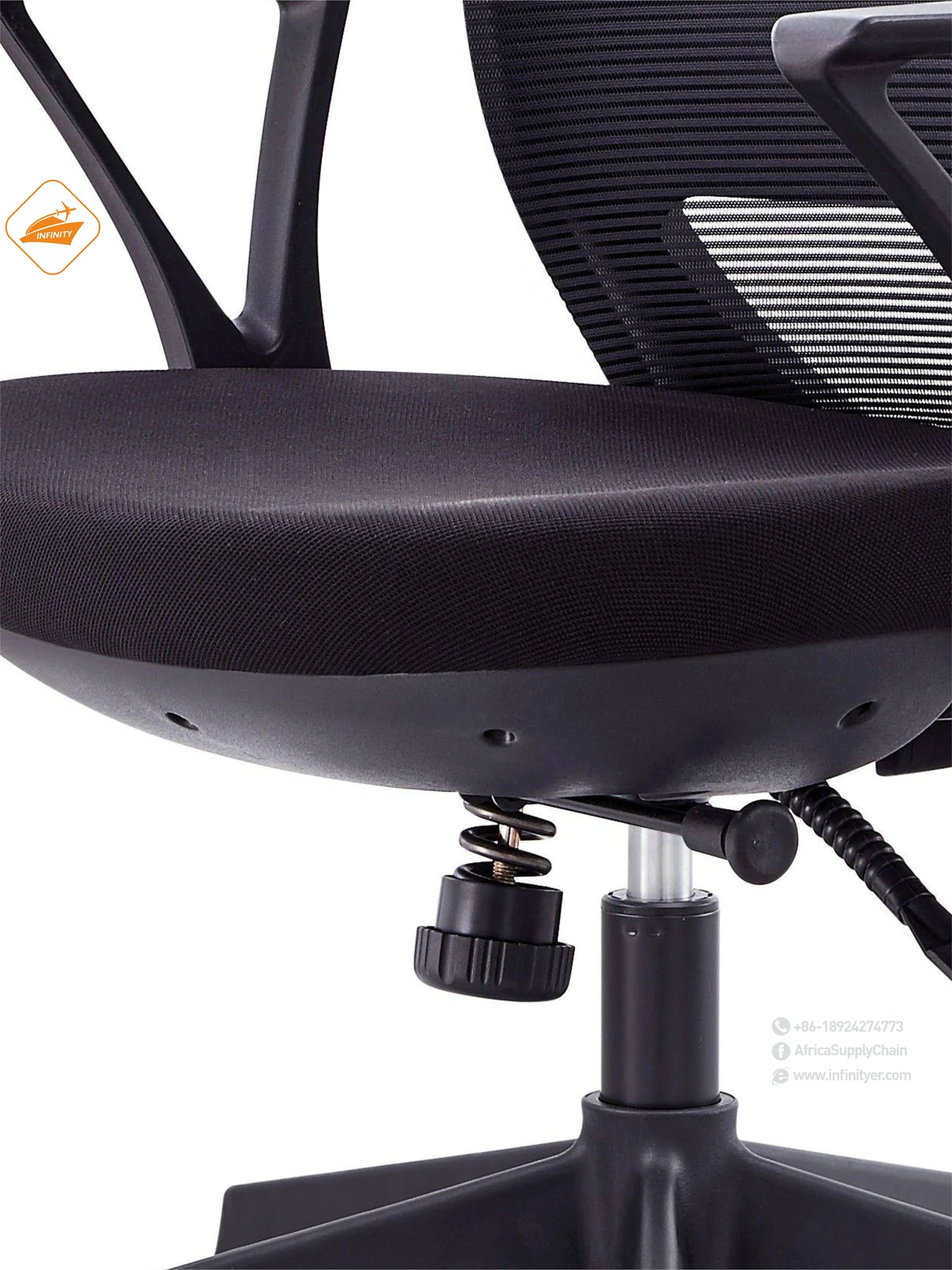 Mesh office chair with wheels