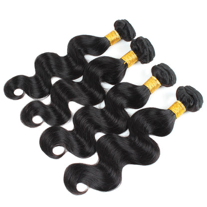 7A Non-Remy Hair Natural Black Color Human Hair Extension  Hair Bundles ,Original Brazilian Hair