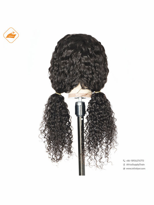 lace wig 13*4  自然色  curly