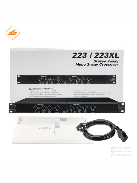 223XL professional audio equipment stereo 2-way crossover for bar stage tuning