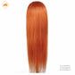 lace wig 13*4  新款色发 ginger挑染613-直条