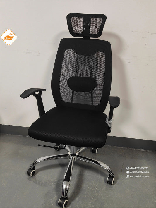 Mesh office chair with wheels
