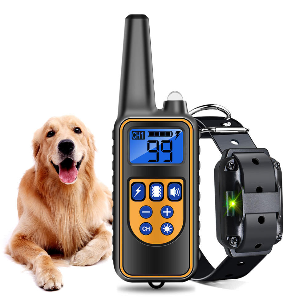 Waterproof Rechargeable Vibrating Dog Anti Barking Electric Shock Training Remote Control Pet Dog Training Collars