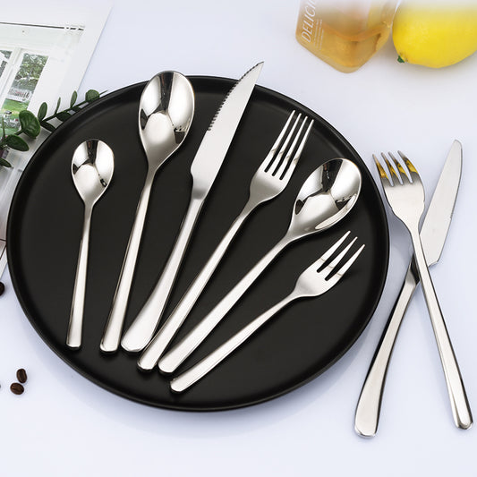 Stainless Steel Western Food Knife Fork Spoon