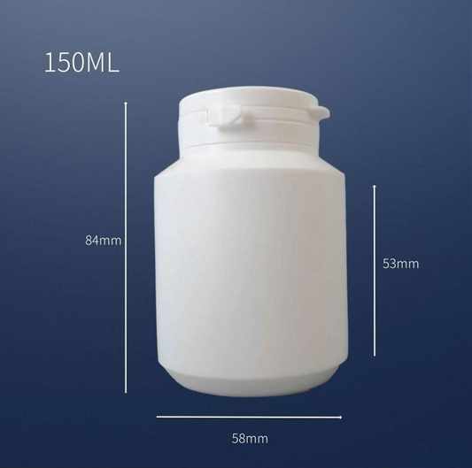 High Quality White 100/150ML HDPE Container Bottle Food Plastic Jar