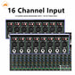 GAX-PK16 New PK series mixer with 99DSP dual 7-segment equalizer USB BT 16 channel stage KTV professional audio mixer