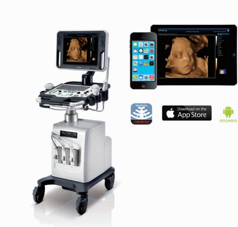 Mindray DC-26 Trolley color doppler with convex probe ,linear probe and endocavity probe