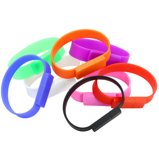 Silicone wrist strap U disk bracelet