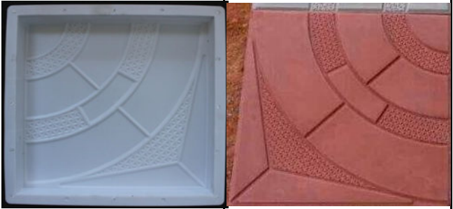 Brick Molds Injection Mold Concrete Precast Plastic Mold for Courtyard Road Brick YDLY-1122022