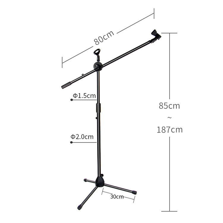 Microphone Stand Floor-Standing Musical Instrument Professional Stage K Song Microphone Stand
