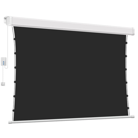 High-Definition Electric Pull-Wire Projector Screen Remote Control Lift 120-Inch Hidden Projection Screen