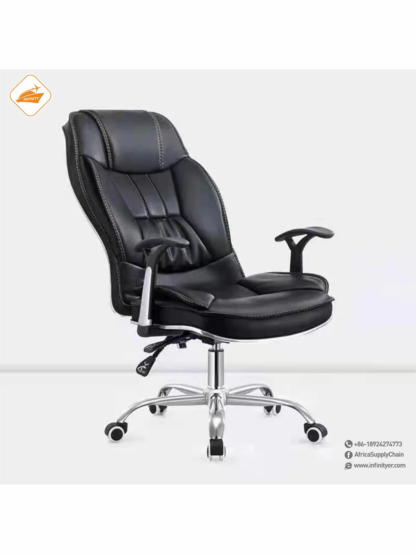 Mesh office chair with wheels