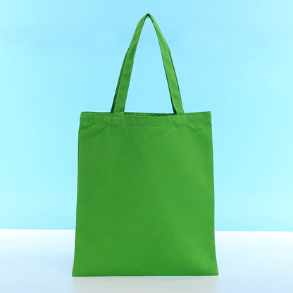Canvas Green Bags Cotton Canvas Tote Bag with Rope 40*34cm