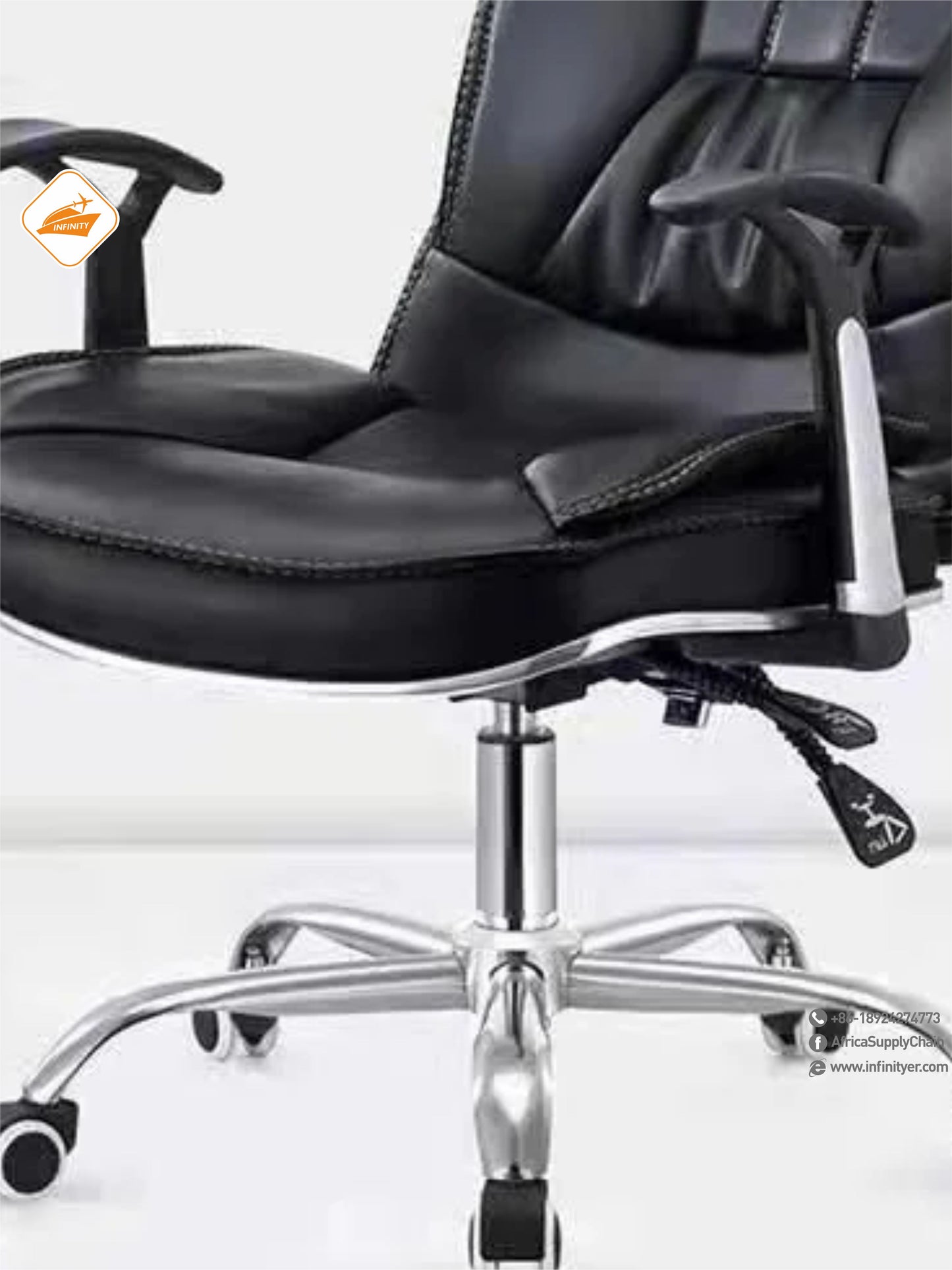 Mesh office chair with wheels