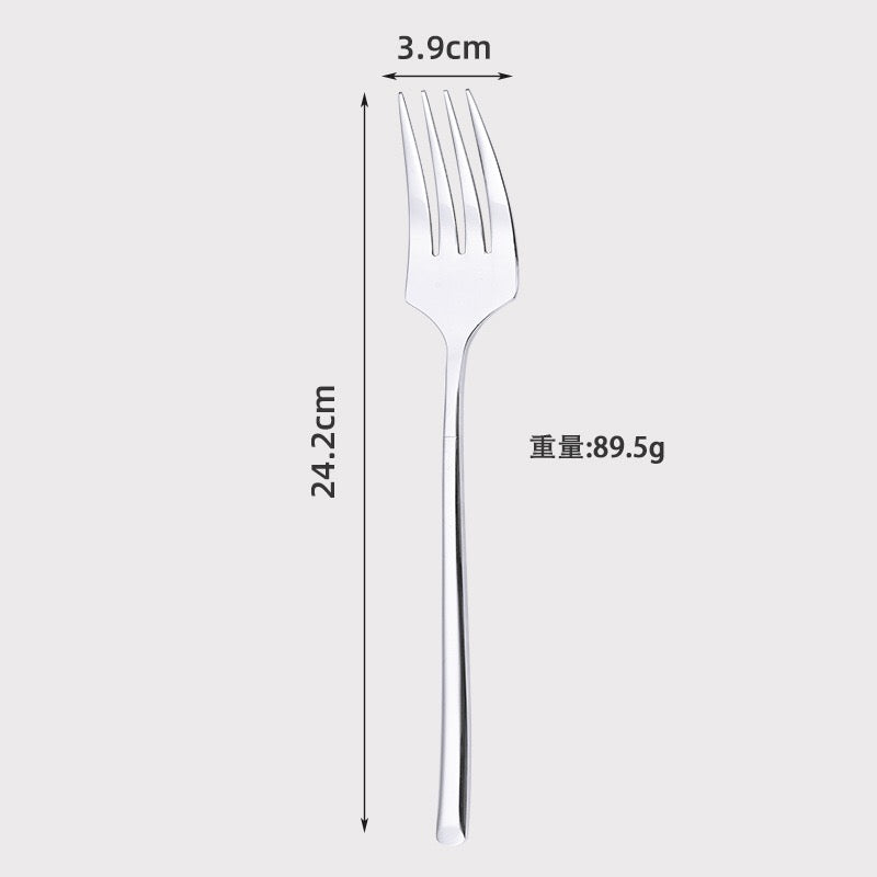 304 Stainless Steel Knife and Fork Spoon Western Steak Knife and Fork Set