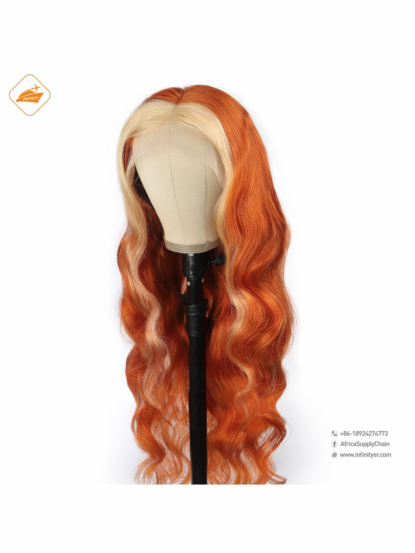 lace wig 13*4  新款色发 Ginger挑染613-body