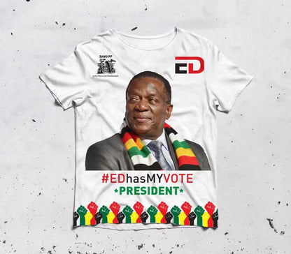 Round neck T-shirt election clothes advertising shirt corporate clothes-Zimbabwe