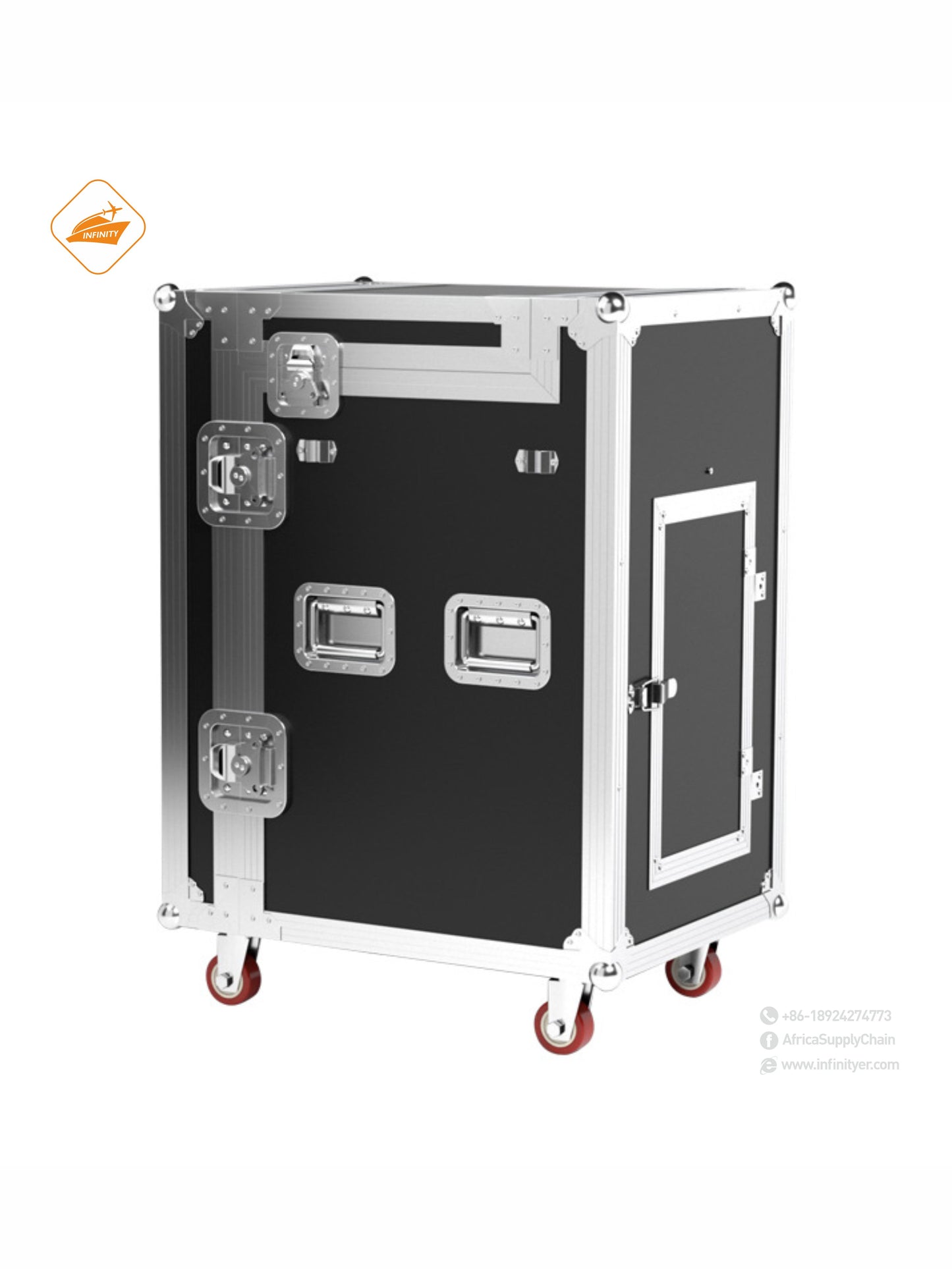 Performance case Aluminum Alloy stage light Aviation case 12U16U cabinet Sound mixing table shelf equipment