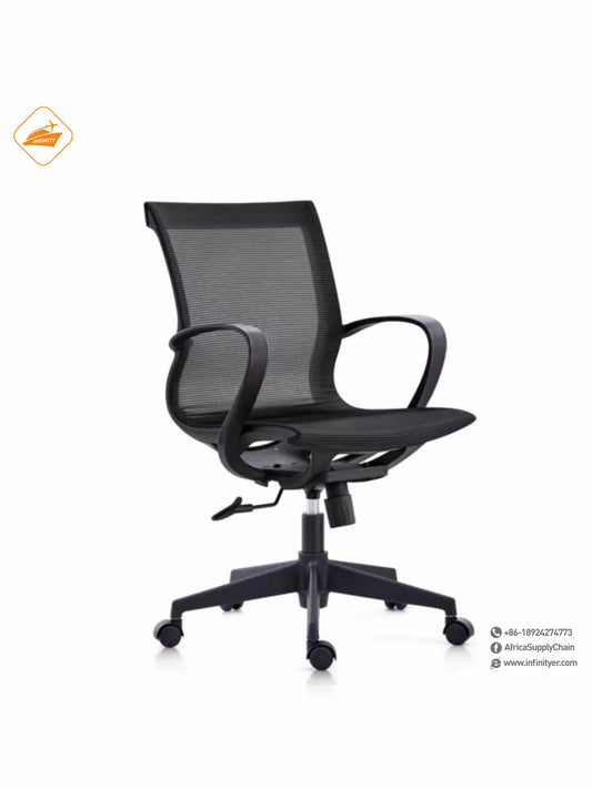 Mesh office chair with wheels