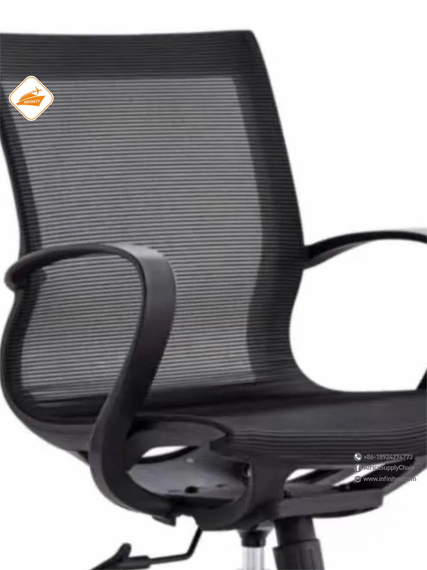 Mesh office chair with wheels