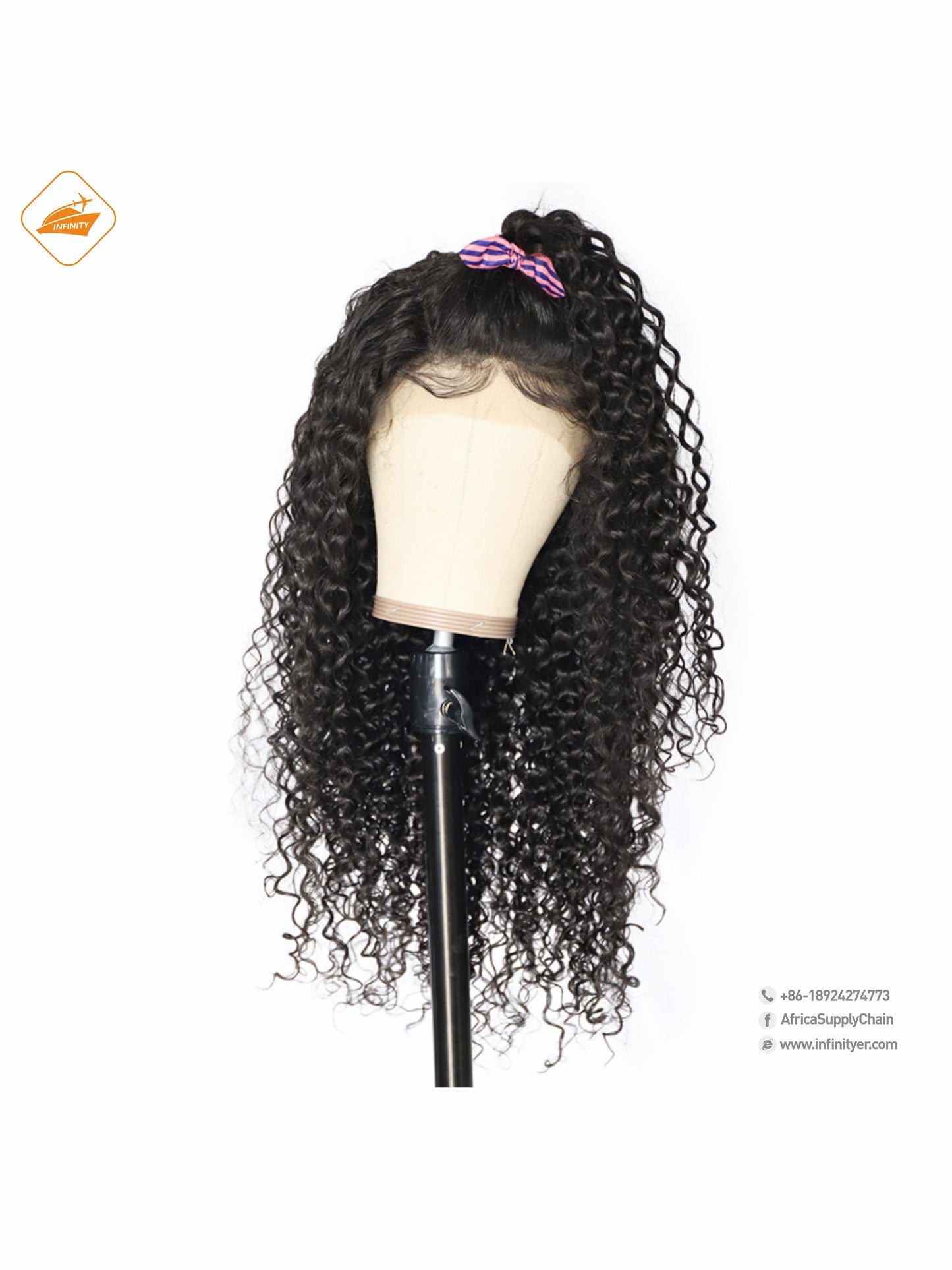 lace wig 13*4  自然色  curly